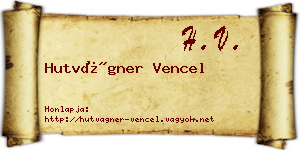 Hutvágner Vencel névjegykártya